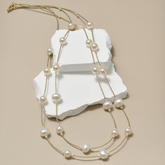 Collar Cascada de Perlas