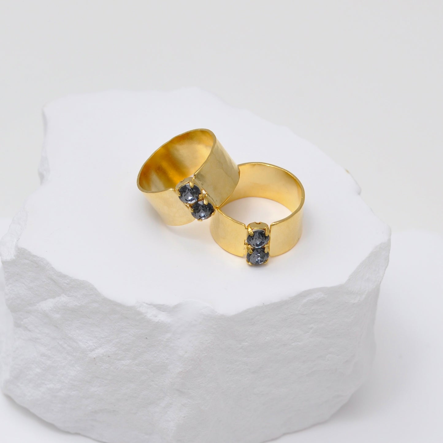 Anillo Duo de Cristales
