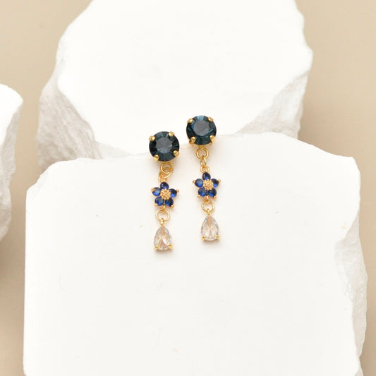 Aretes Flor De Cristal