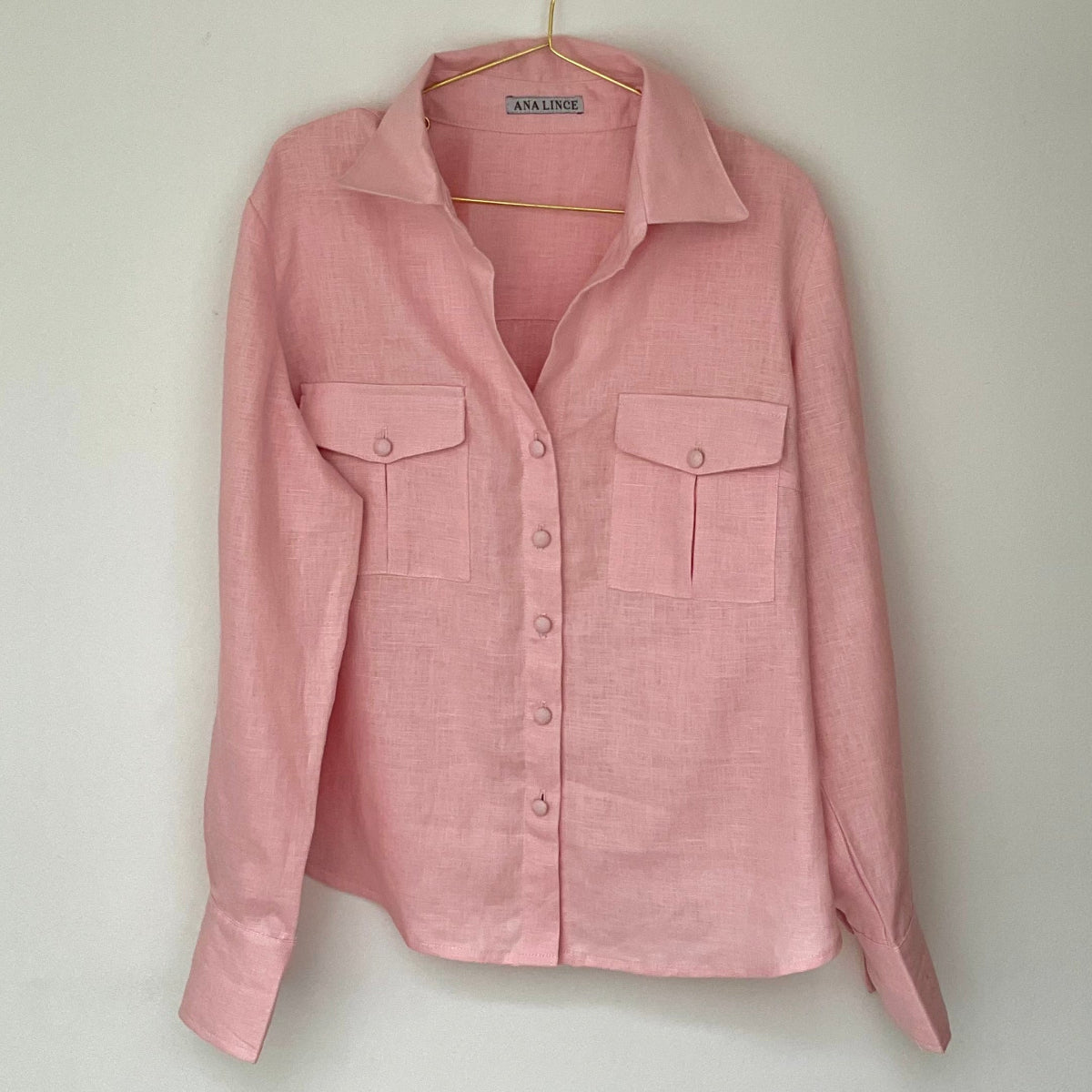 Camisa Lino con Botones