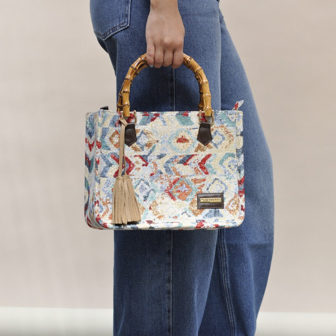 Bolso Tote Half Blue Lagoon