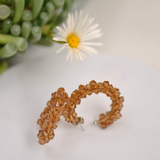 Candongas Bordadas Swarovski