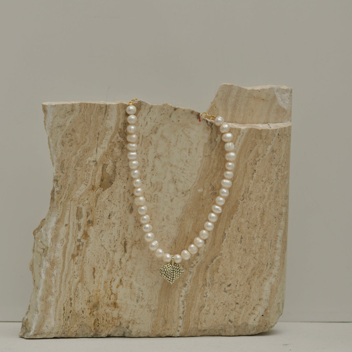 Collar Corazón de Perlas