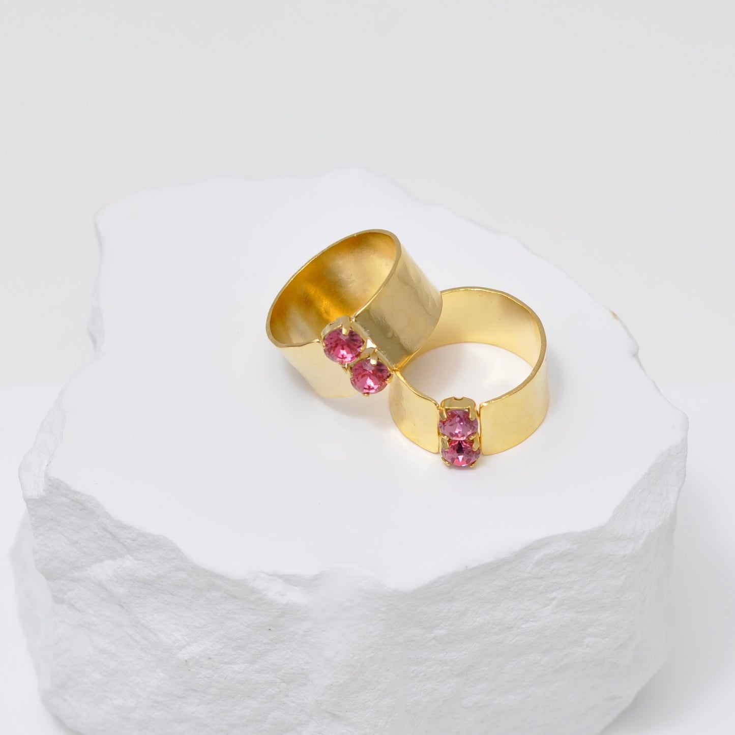 Anillo Duo de Cristales
