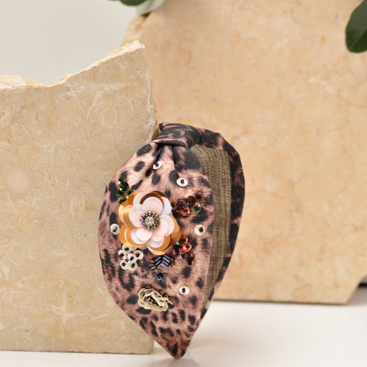 Diadema Animal Print Flor de Alheli