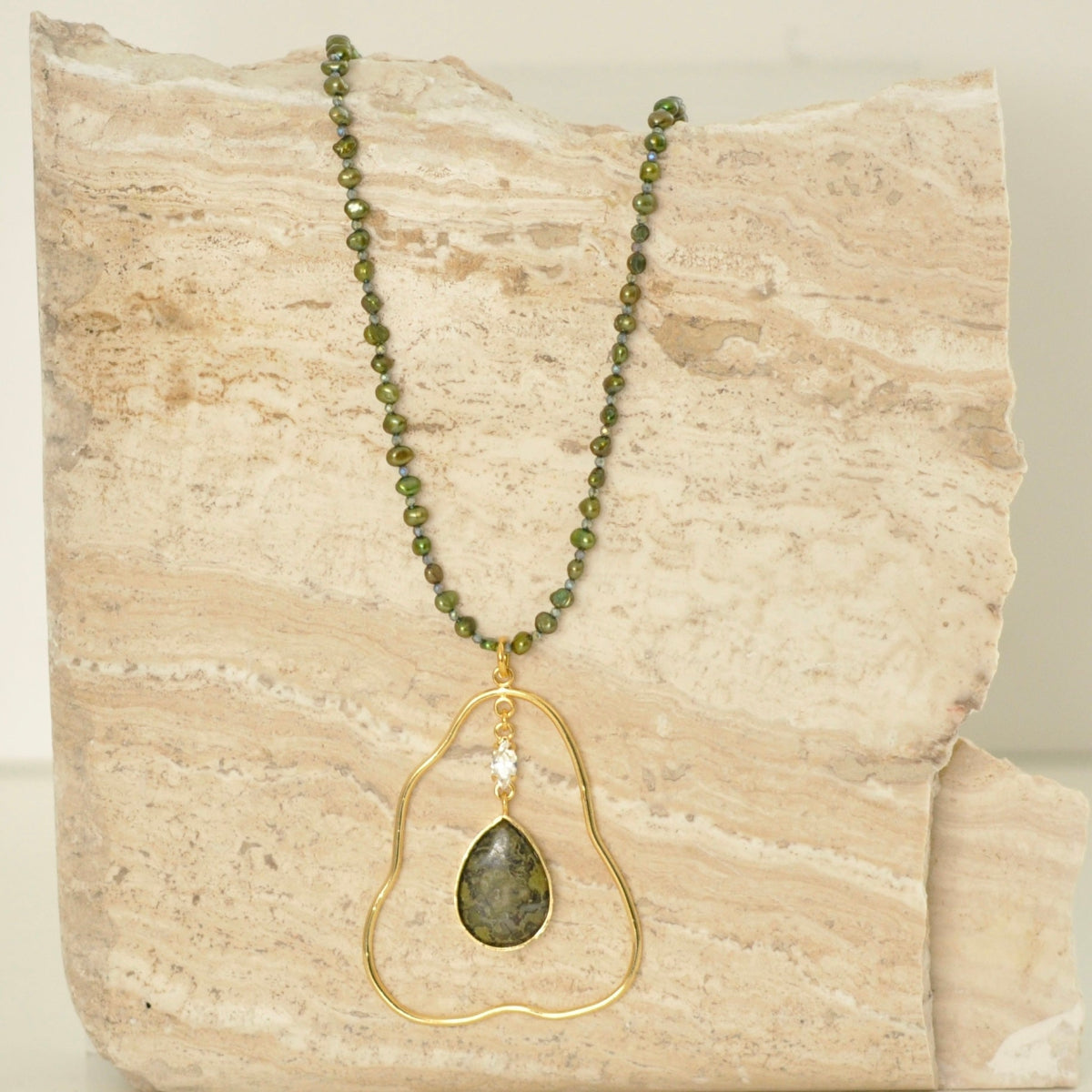 Collar Lux natura Esmeralda