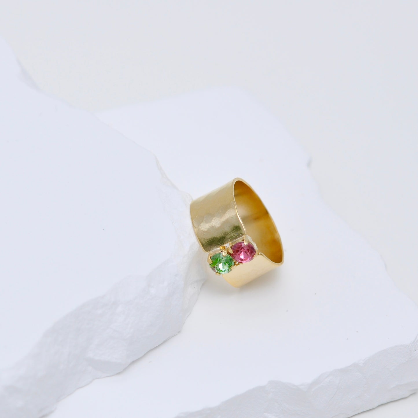 Anillo Duo de Cristales