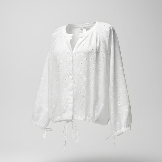 Camisa Algodón Bordada Flores | Ana Lince