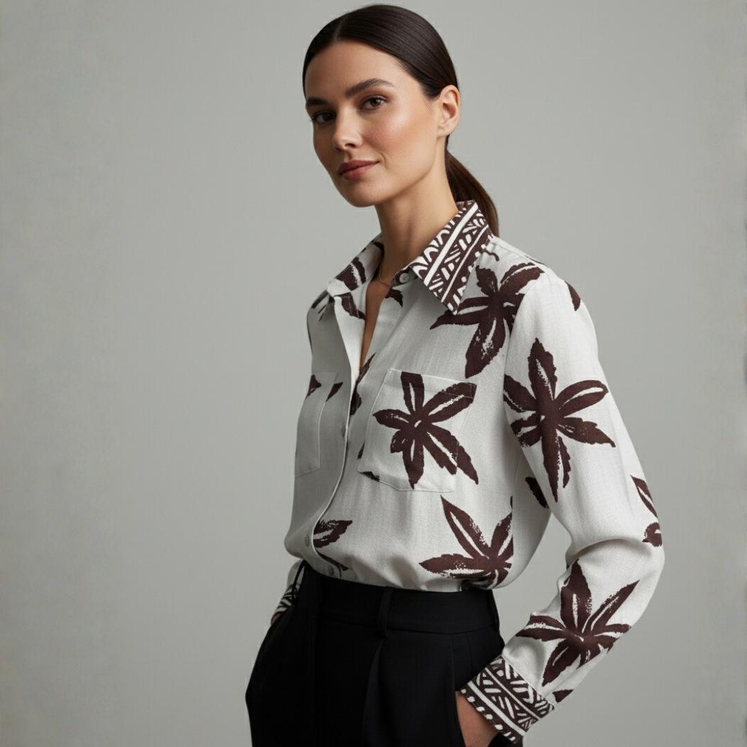 Camisa Brisa Botanica Hojas | Ana Lince