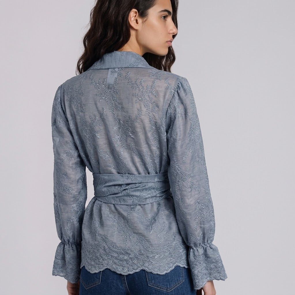 Camisa Cruzada Serenia | Ana Lince