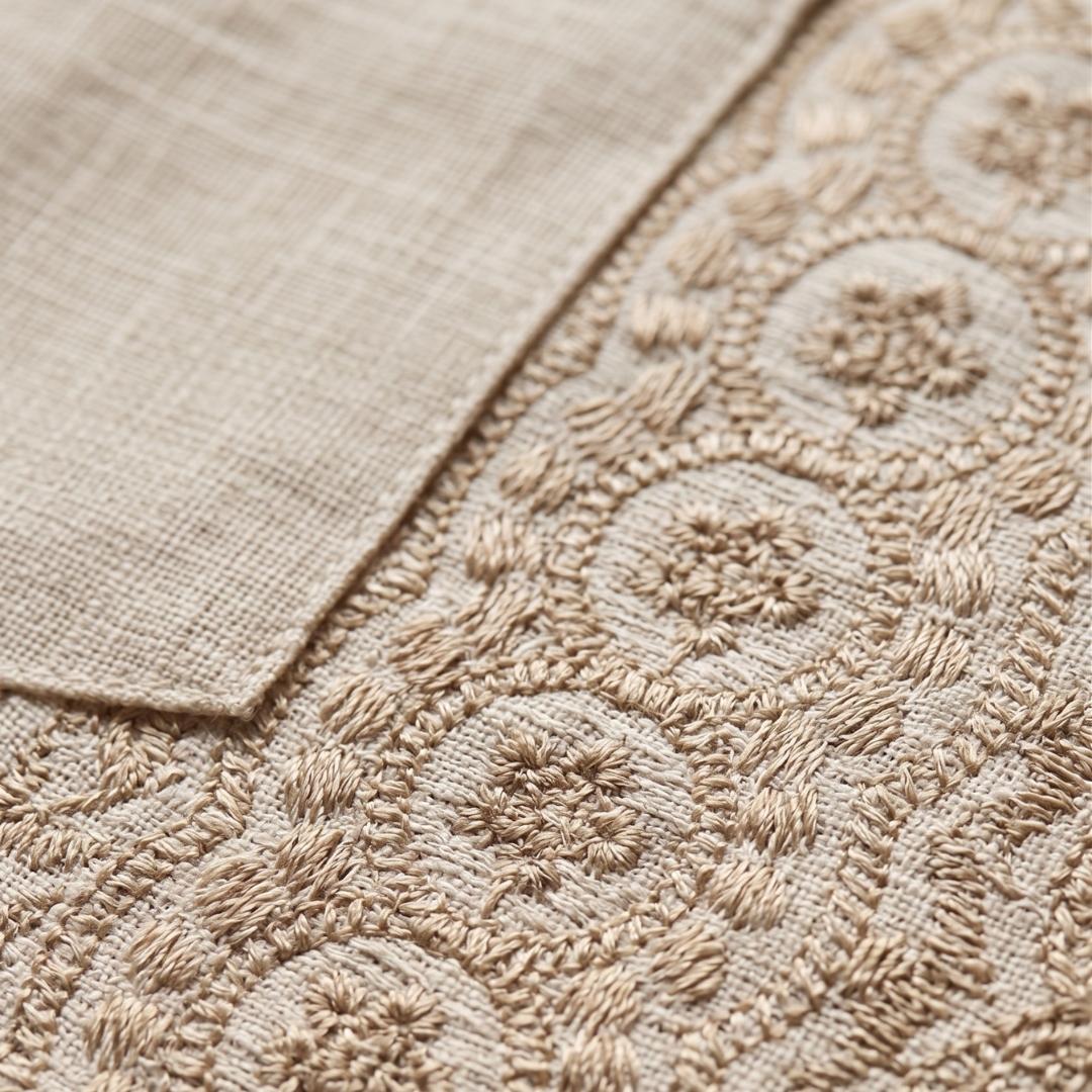 Camisa Lino con Bordados | Ana Lince