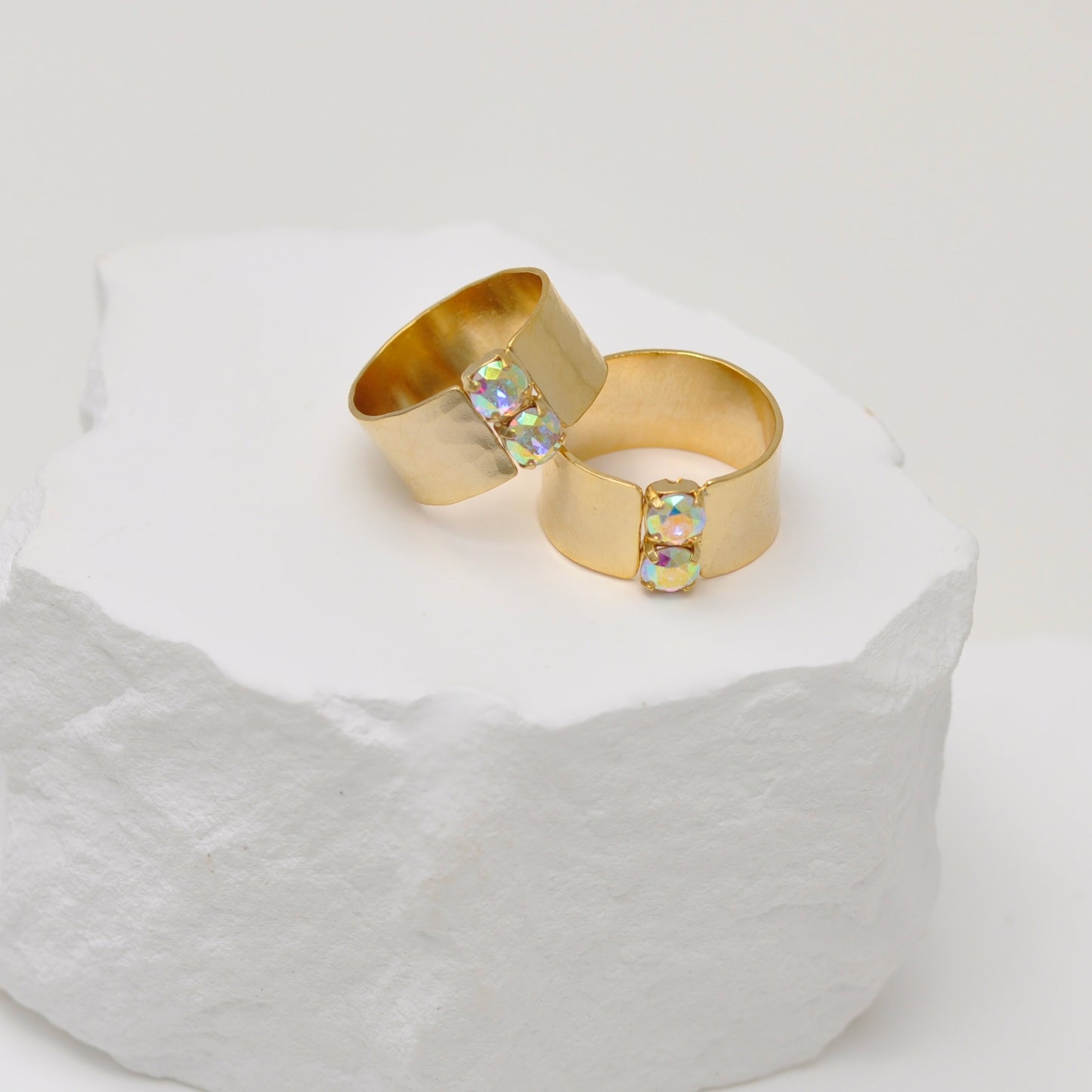Anillo Duo de Cristales