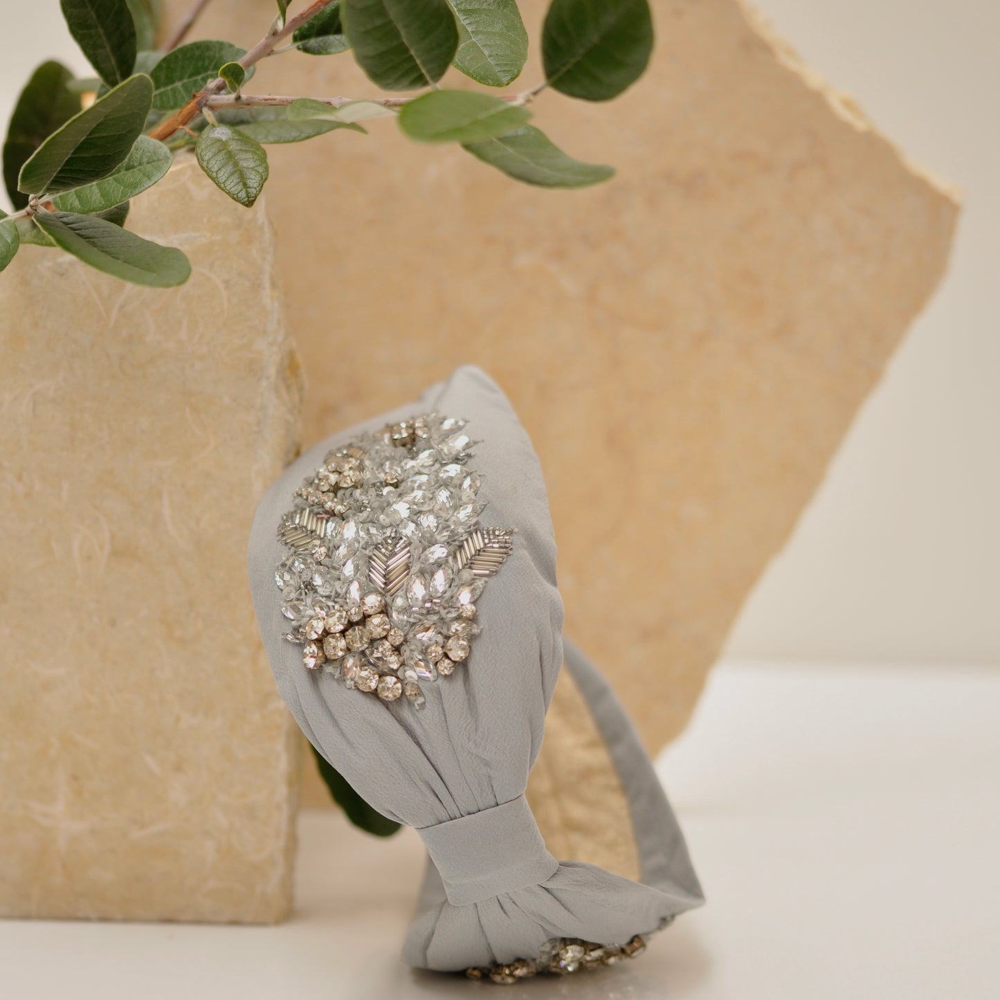 Diadema Silver Radiant Crystal - Ana Lince