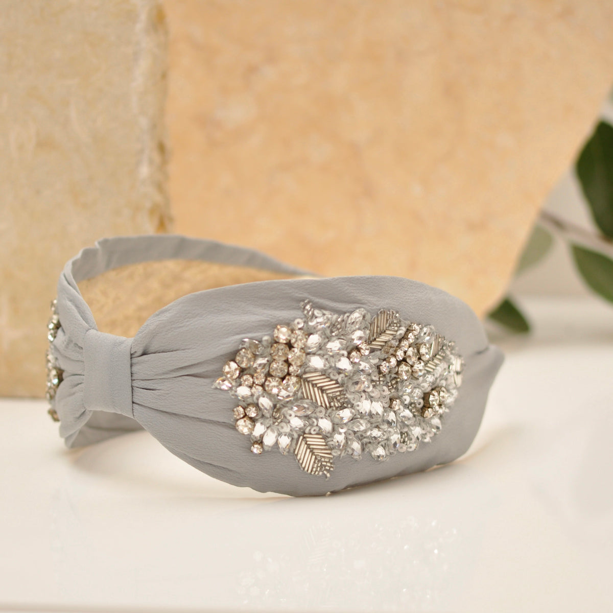 Diadema Silver Radiant Crystal - Ana Lince