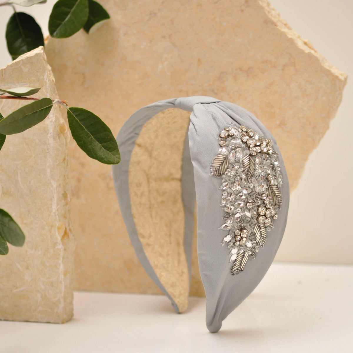 Diadema Silver Radiant Crystal - Ana Lince