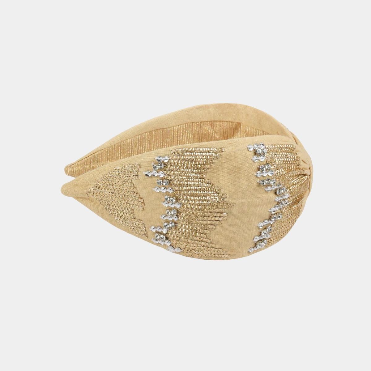 Diadema Dorada Hojas de Oro | Ana Lince