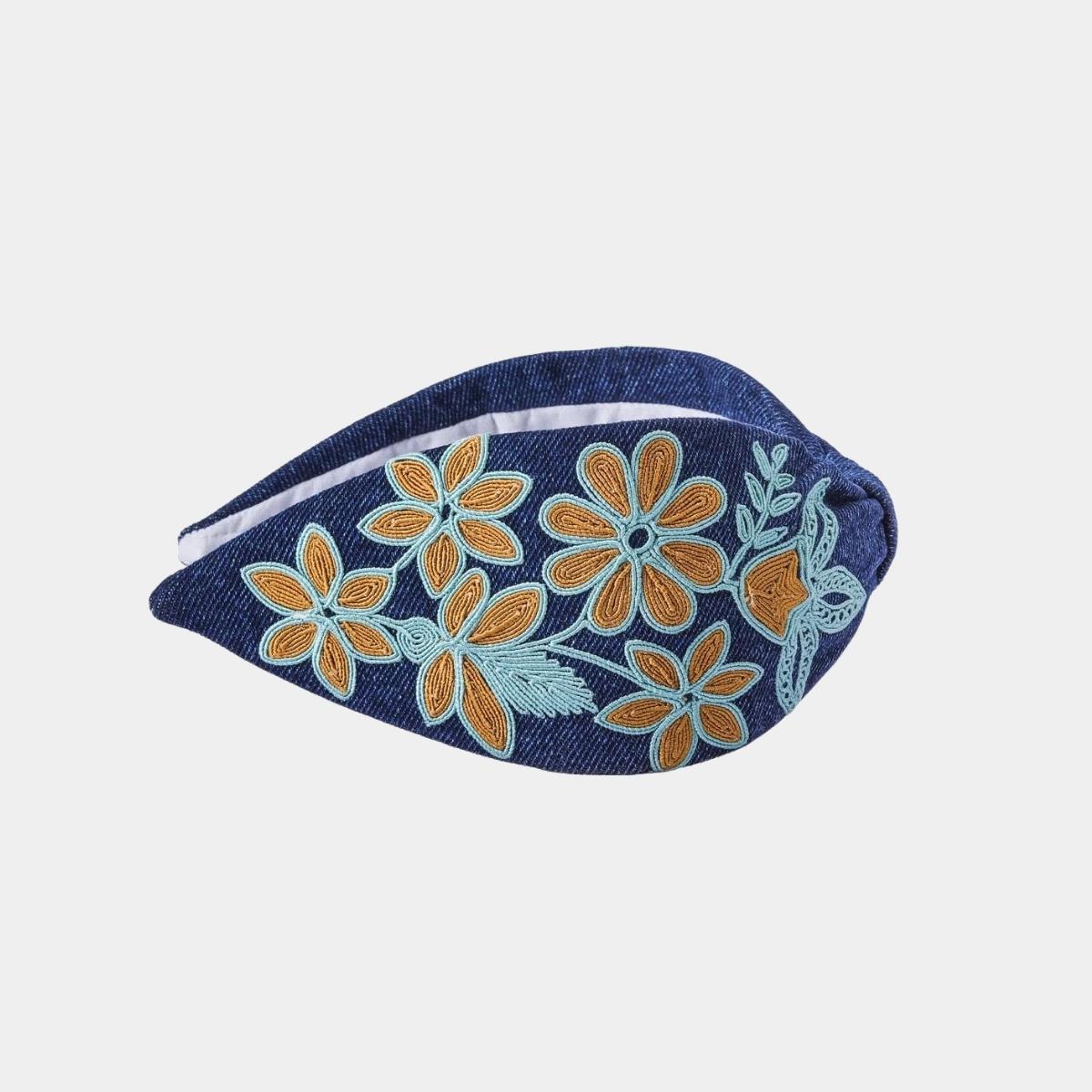 Diadema Margaritas Denim | Ana Lince