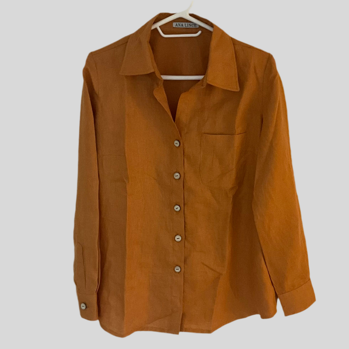 Camisa Lino con Botones