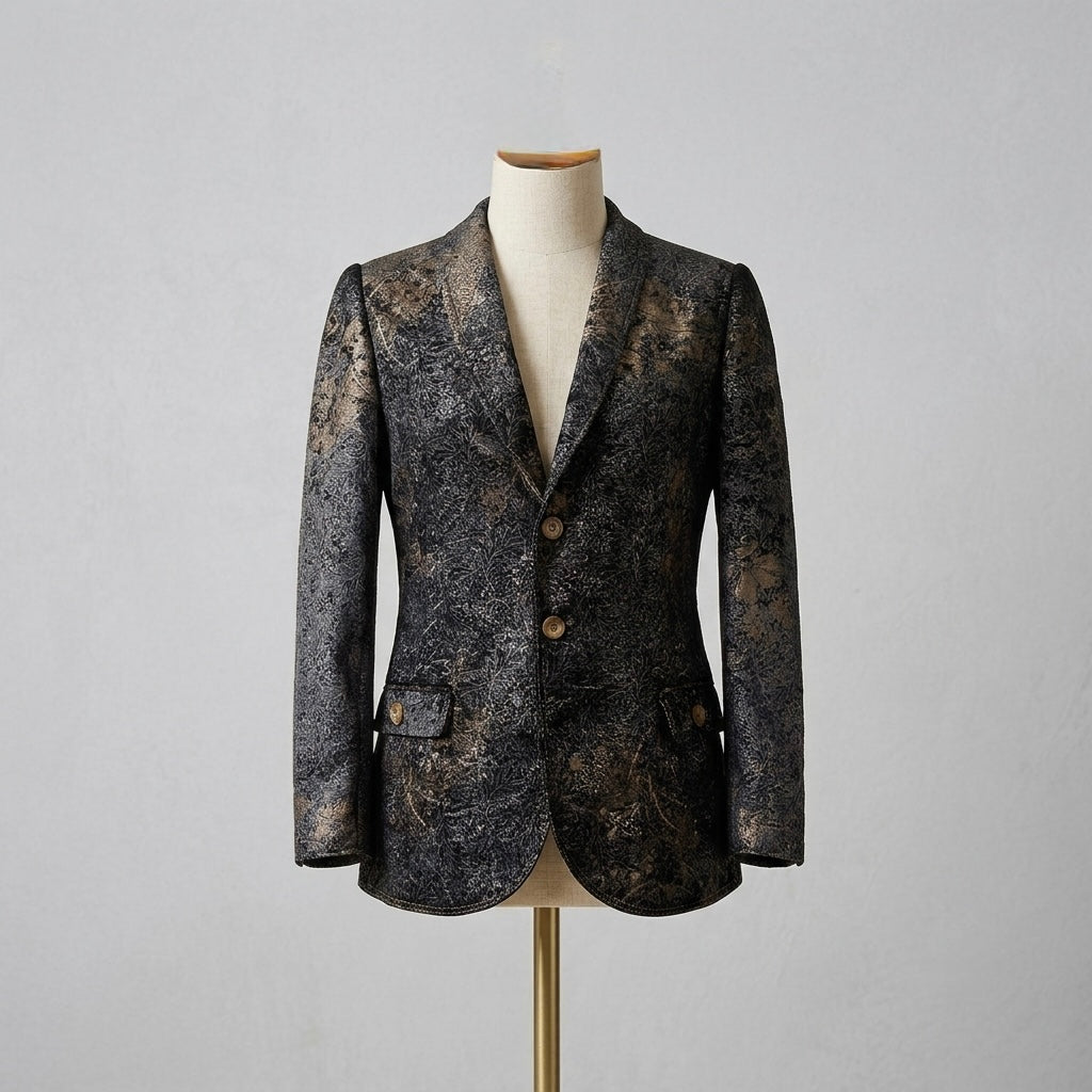 Blazer Brocado Jacquard