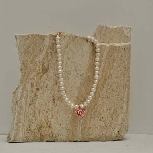 Collar Corazón de Perlas
