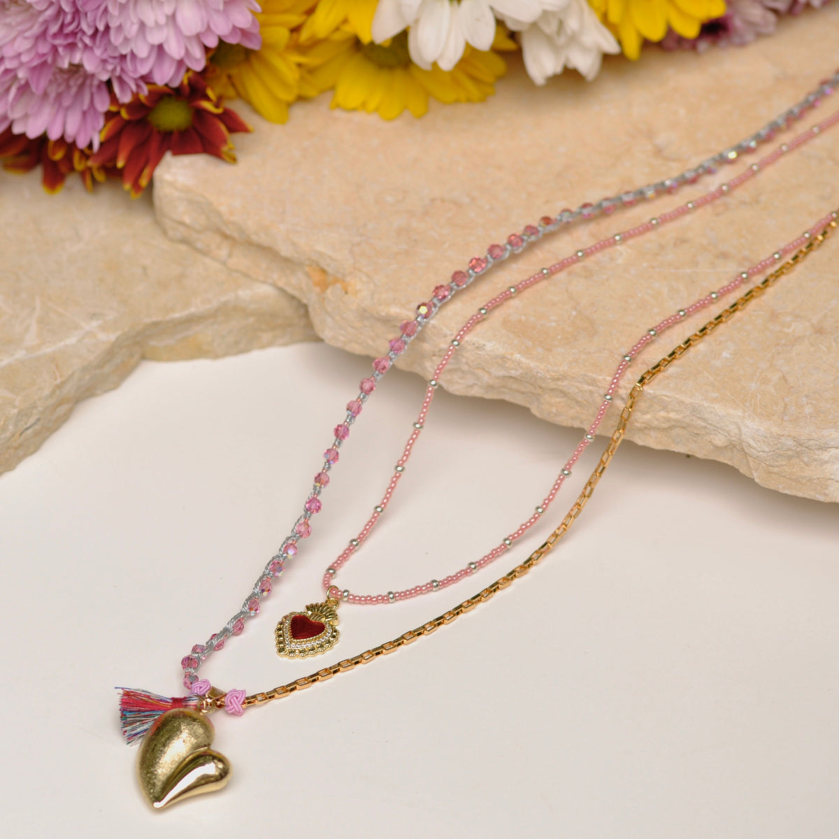 Collar Corazones de Esperanza
