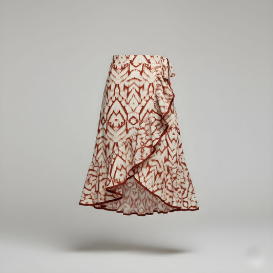 Falda Cruzada Lino | Ana Lince