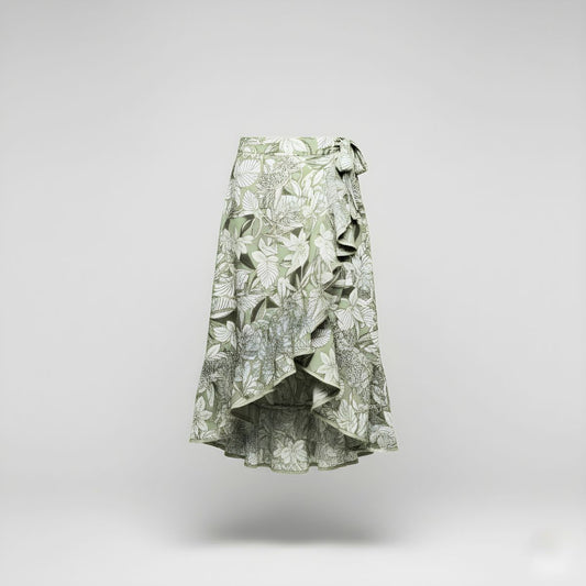 Falda Cruzada Lino | Ana Lince