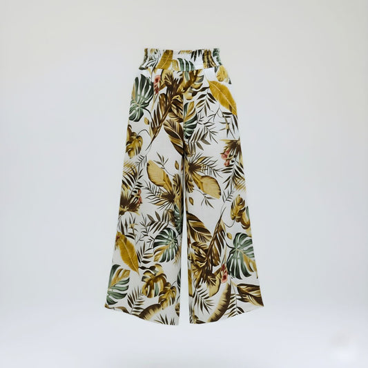 Falda Pantalón Lino Natural | Ana Lince