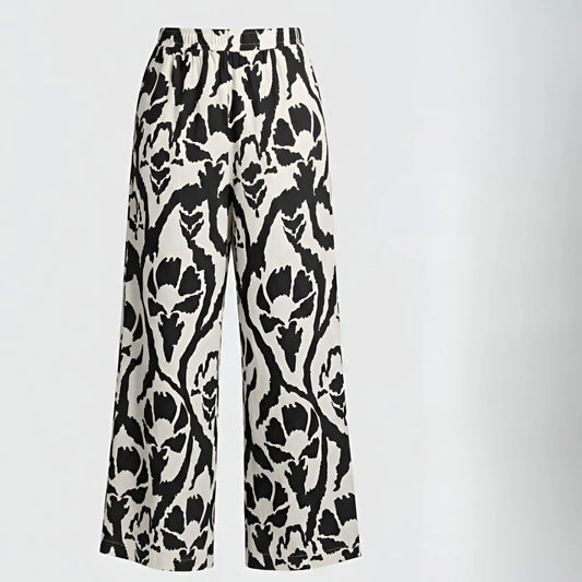 Pantalon Palazzo Lino B&W | Ana Lince