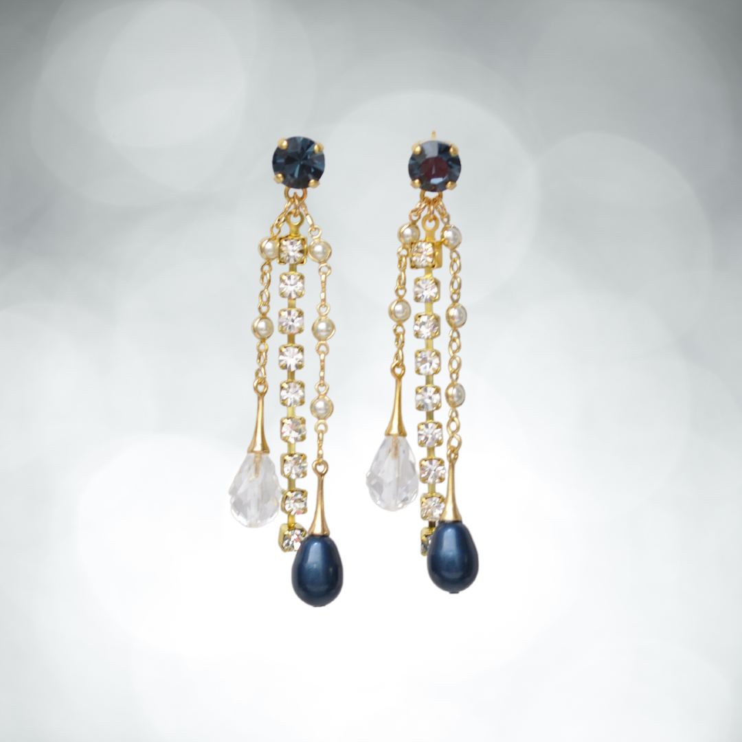 Aretes Cascada Cristales - Ana Lince Accesorios - Accesorios para Mujer - Atemporales & Sostenibles