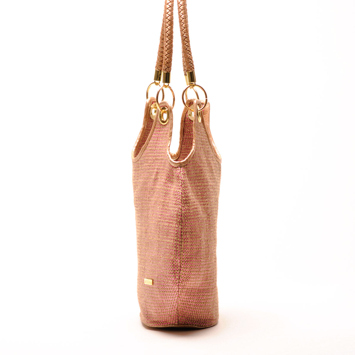Bolso Round Jute Pink - Ana Lince Accesorios - Accesorios para Mujer - Atemporales & Sostenibles