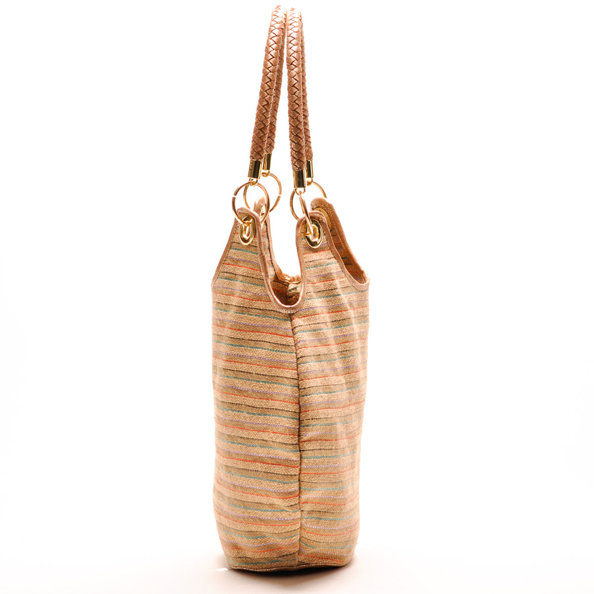 Bolso Round Jute Stripes - Ana Lince Accesorios - Accesorios para Mujer - Atemporales & Sostenibles