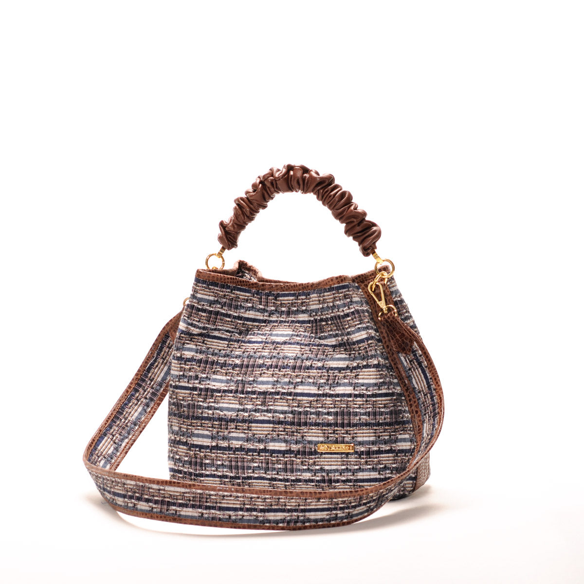 Bolso - Signature Bag Azul/Cafe - Ana Lince Accesorios - Accesorios para Mujer - Atemporales & Sostenibles