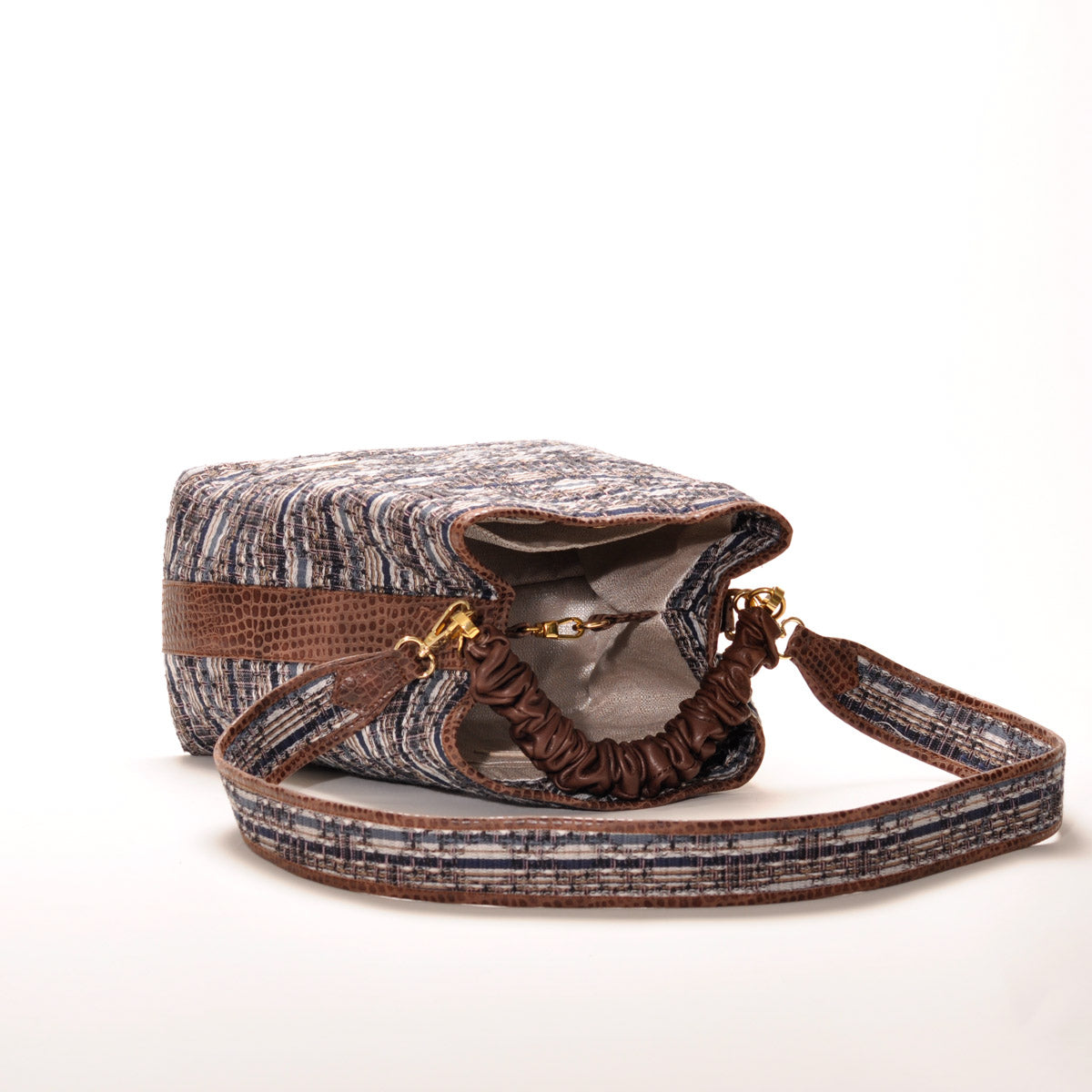 Bolso - Signature Bag Azul/Cafe - Ana Lince Accesorios - Accesorios para Mujer - Atemporales & Sostenibles