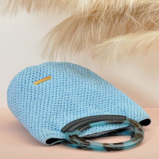 Bolsos Crochet Delux Light Blue - Ana Lince Accesorios - Accesorios para Mujer - Atemporales & Sostenibles