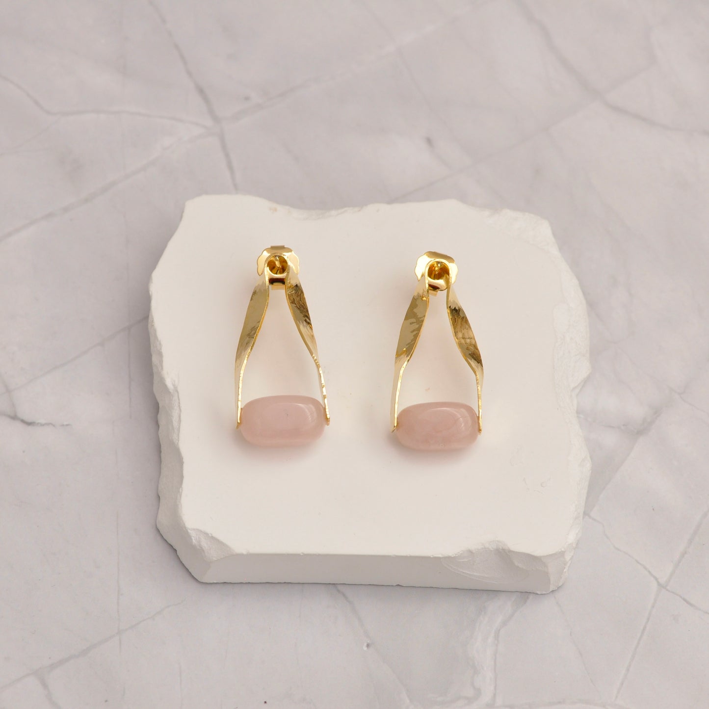 Aretes Gota de Cuarzo