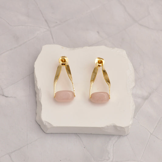 Aretes Gota de Cuarzo