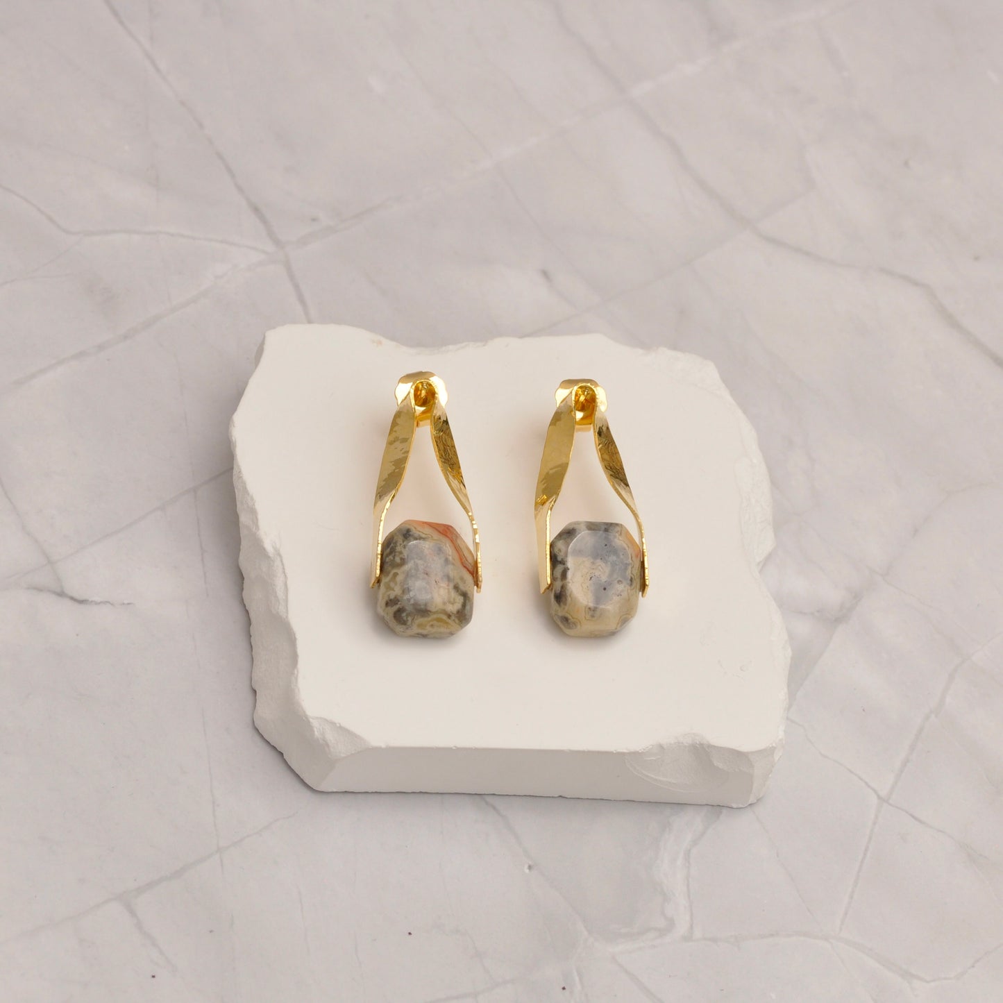 Aretes Agata de Encaje