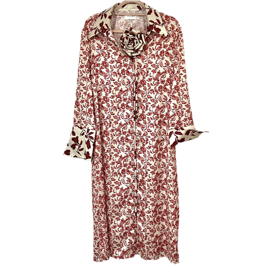 Vestido Beige Estampado