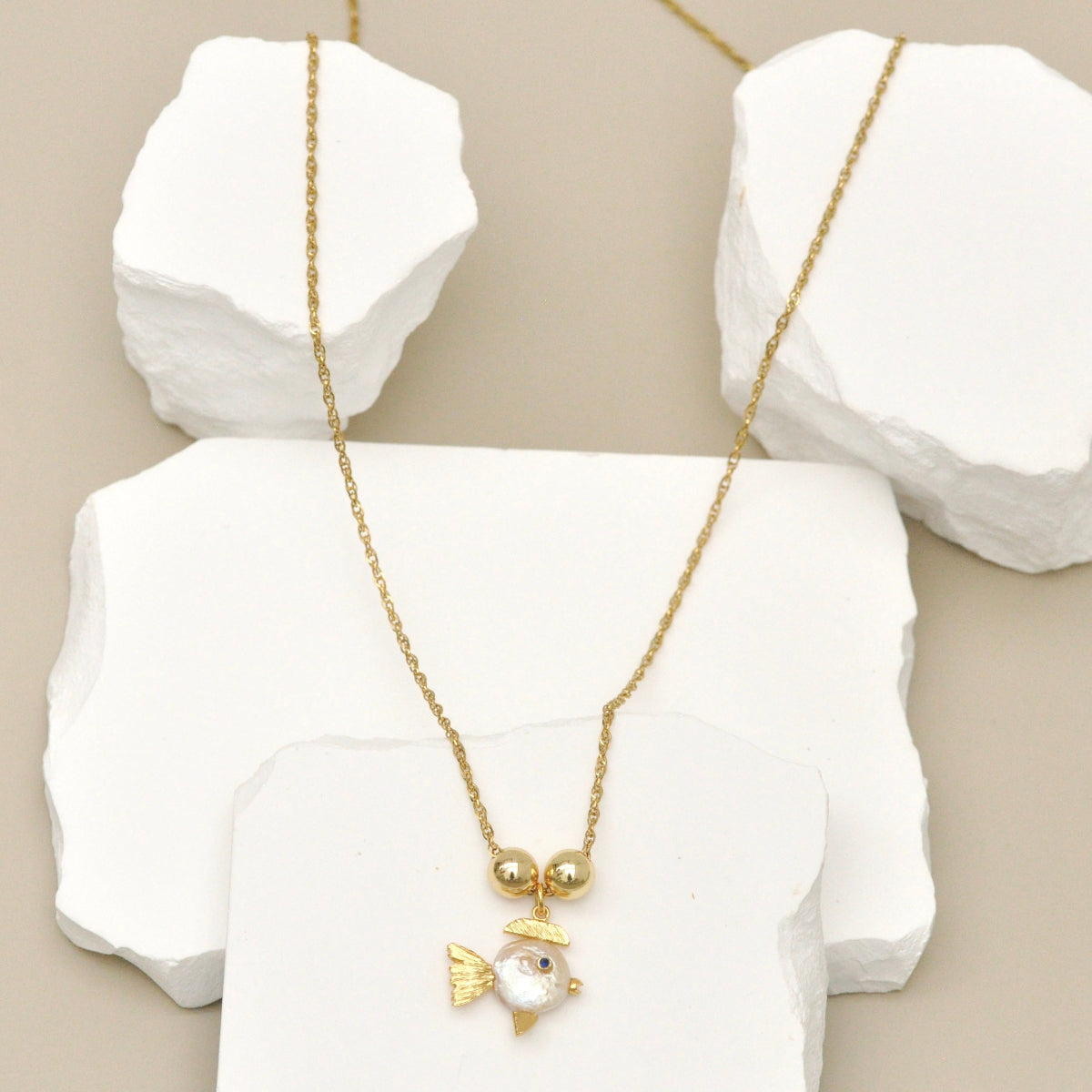 Collar cadena Pez Globo