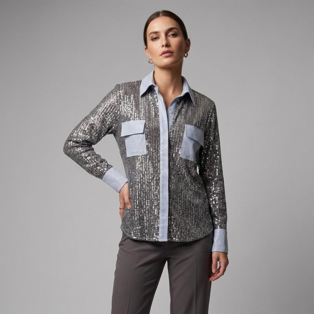 Blusa Elysian Azul Celeste | Ana Lince - Colombia