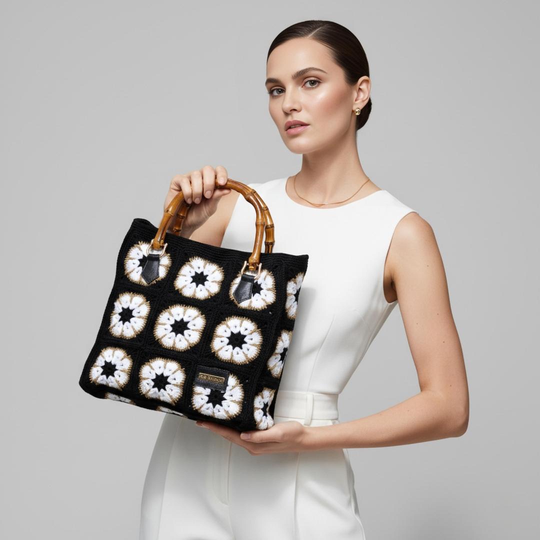 Bolso Lola Crochet Black | Ana Lince