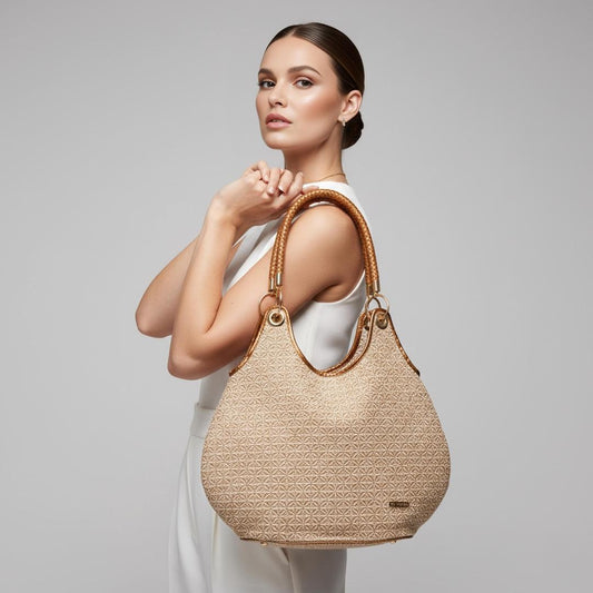 Bolso Round Jute Stars | Ana Lince