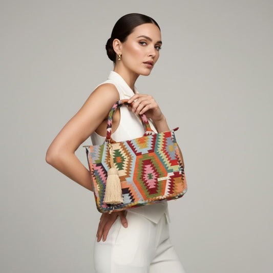 Bolso Tote Half Azteca | Ana Lince