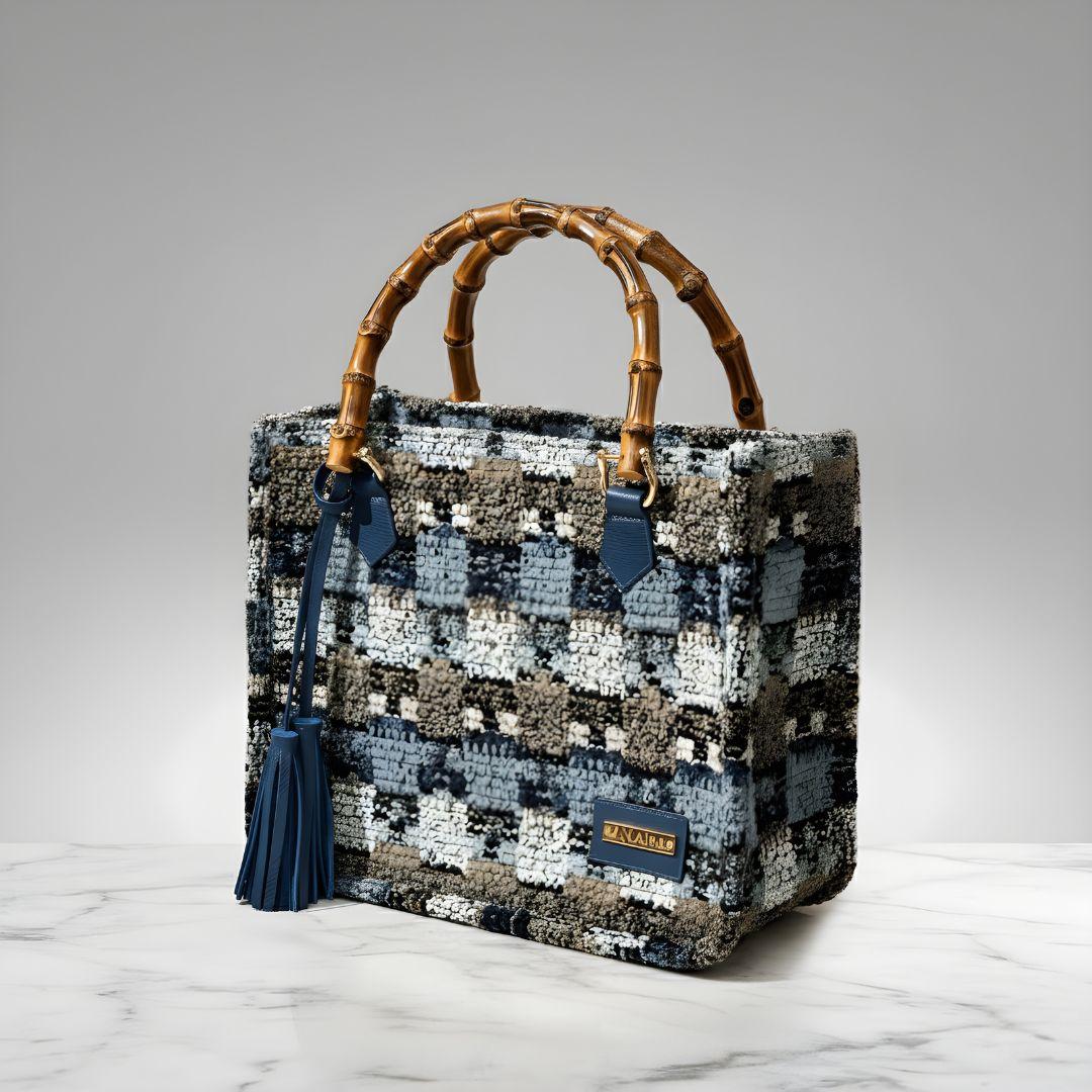 Bolso Tote Half Lux Squares | Ana Lince