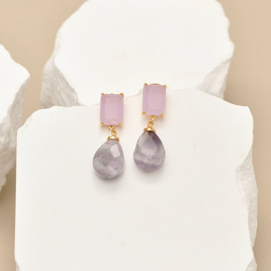 Aretes Brisa Amatista