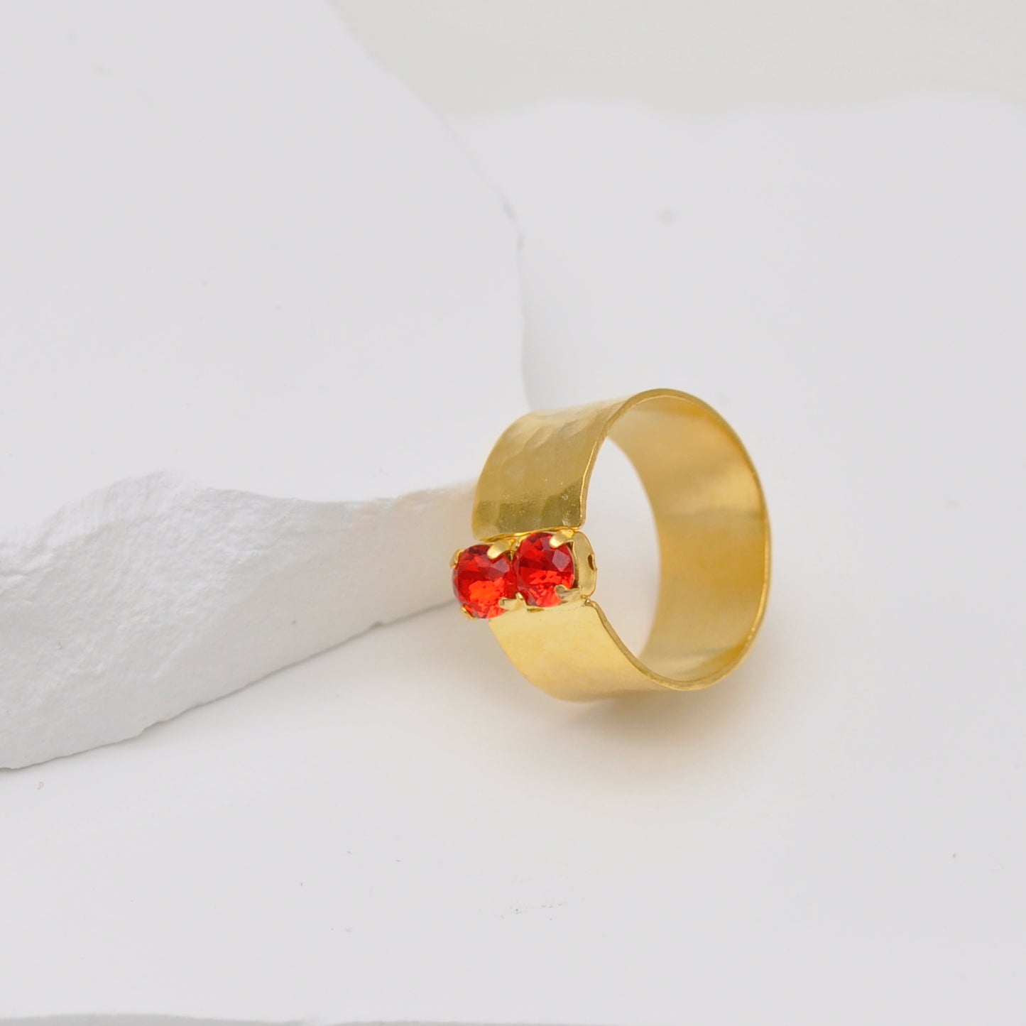 Anillo  Duo de Cristales