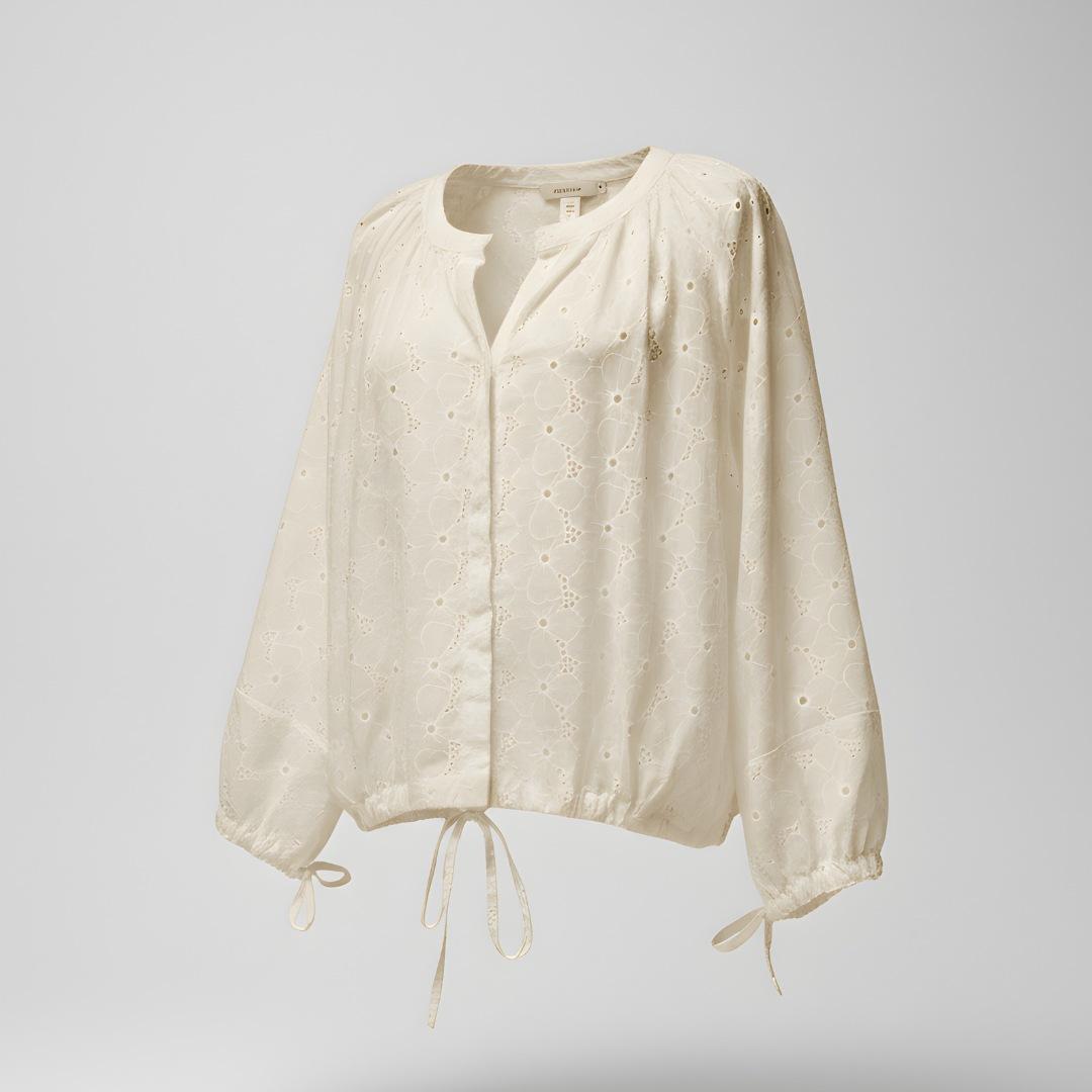Camisa Algodón Bordada Flores | Ana Lince