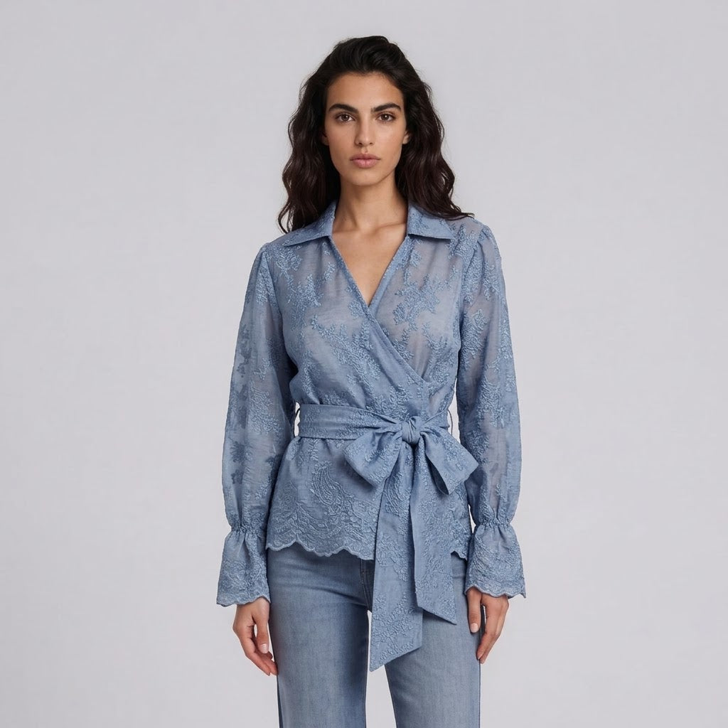 Camisa Cruzada Serenia | Ana Lince
