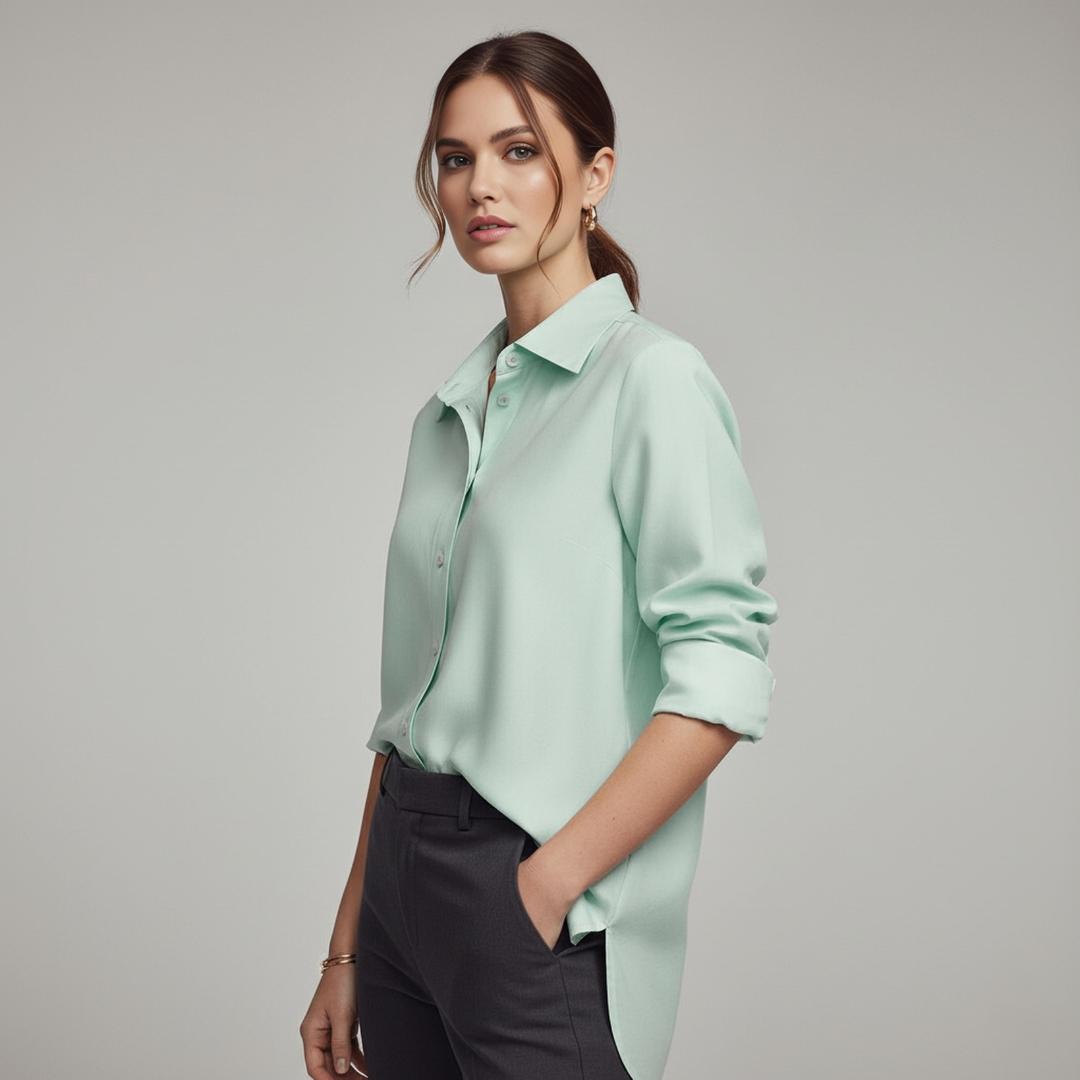 Camisa Lino Manga Larga | Ana Lince